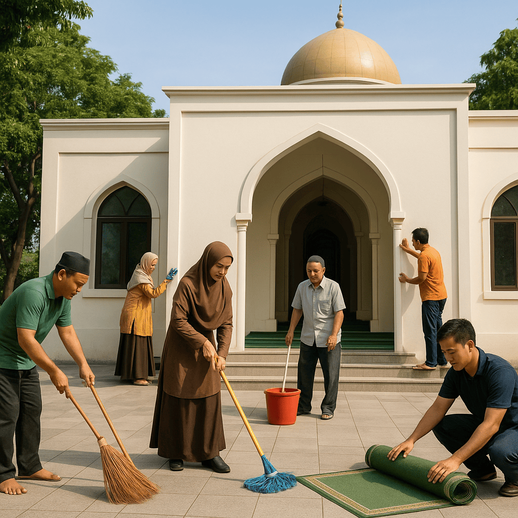 🕌 Kerja Bakti Minggu Bersih Masjid Kembali Diaktifkan! 🌿
